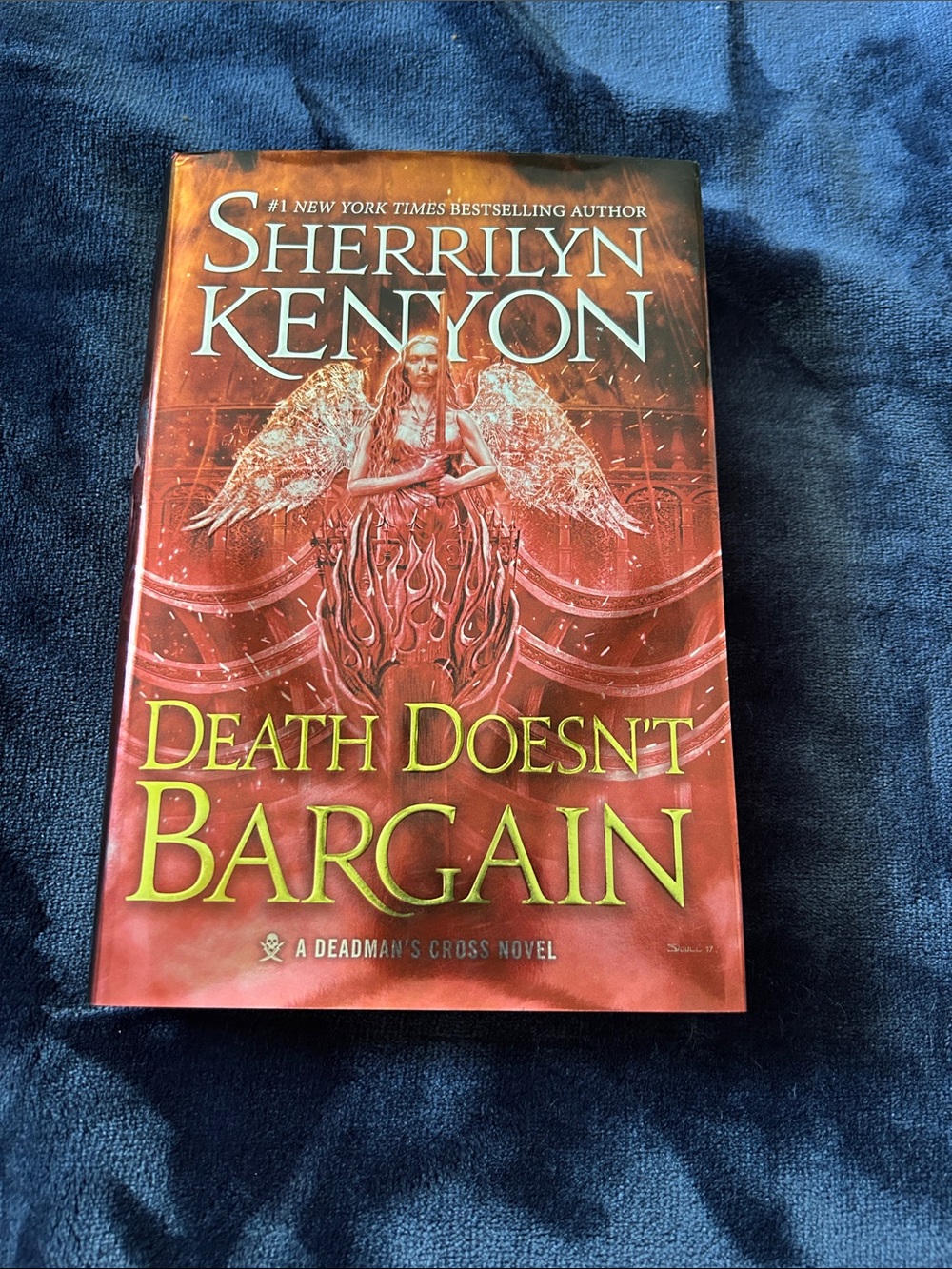 Sherrilyn Kenyon "Death Doesn't Bargain" Hardcover Novel - Red Cover